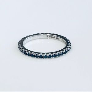 Kwiat Stackable Ring with Blue Sapphires